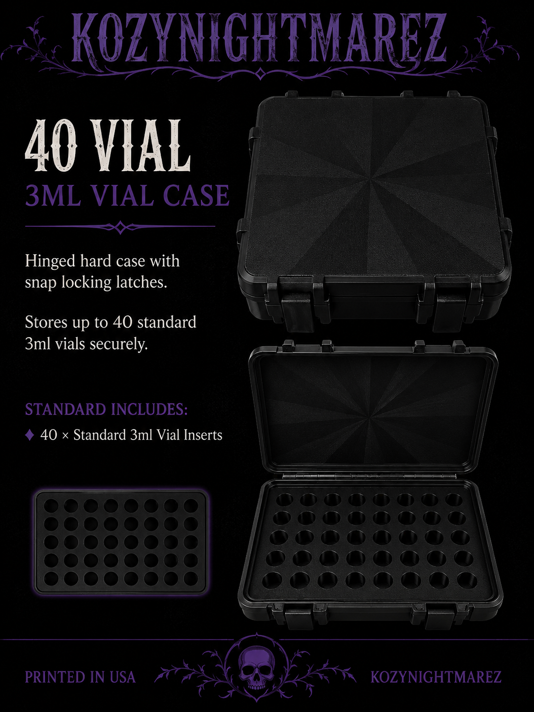 40 Standard 3ml Vial Case