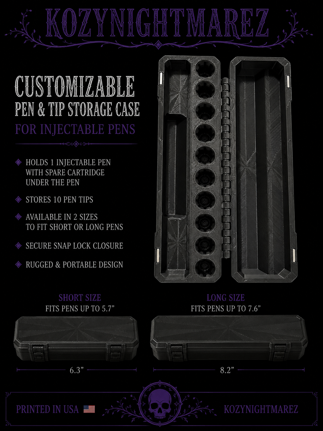 Long Pen Storage Case