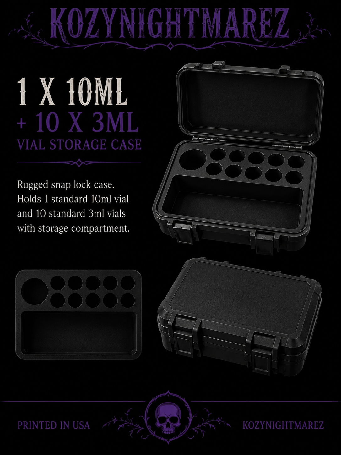 Rugged Storage Case (1x10ml + 10x3ml)