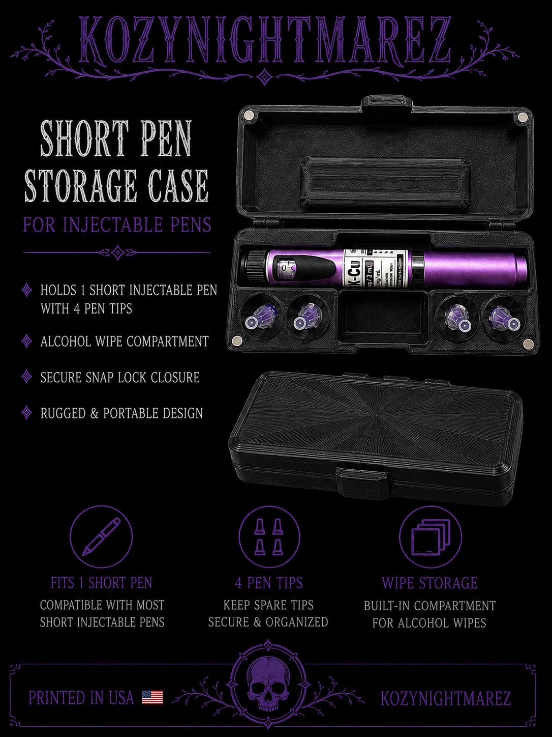Short Pen Storage Case